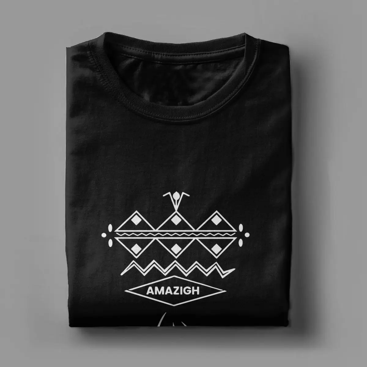 Unique Berber Amazigh Kabyle Africa T-Shirts Men Crewneck Cotton T Shirts Short Sleeve Tees Gift Clothing