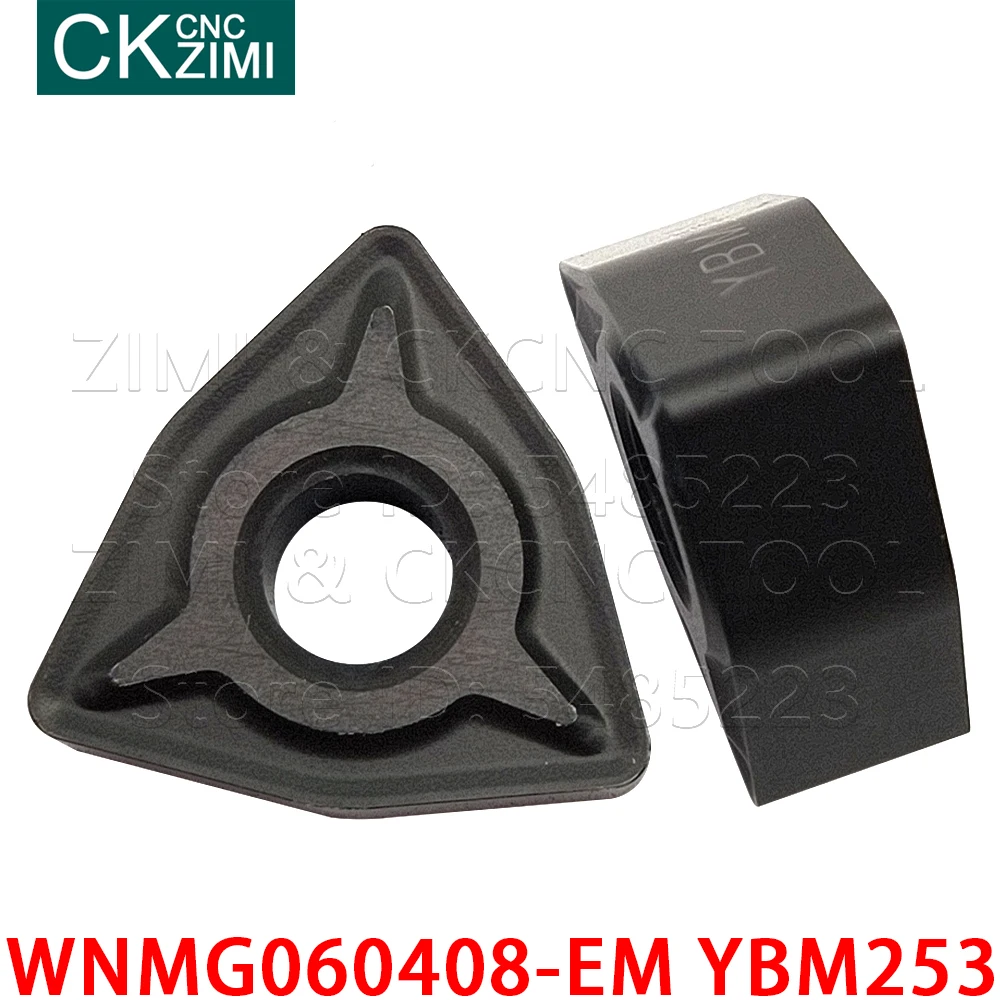 WNMG060408-EM YBM253 WNMG 060408 EM YBM253 Carbide Dạng Bên Ngoài Gỗ Biến Dụng Cụ Kim Loại CNC Tiện Dụng Cụ Bằng Thép Không Gỉ