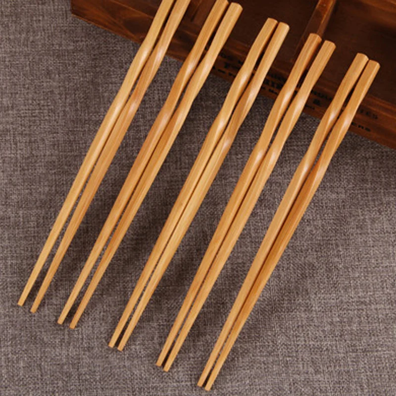 10Pair Japanese Chopsticks Non Slip Sushi Chop Sticks Set Flower/Wave Engrave Tableware Kitchen Eating Chopsticks