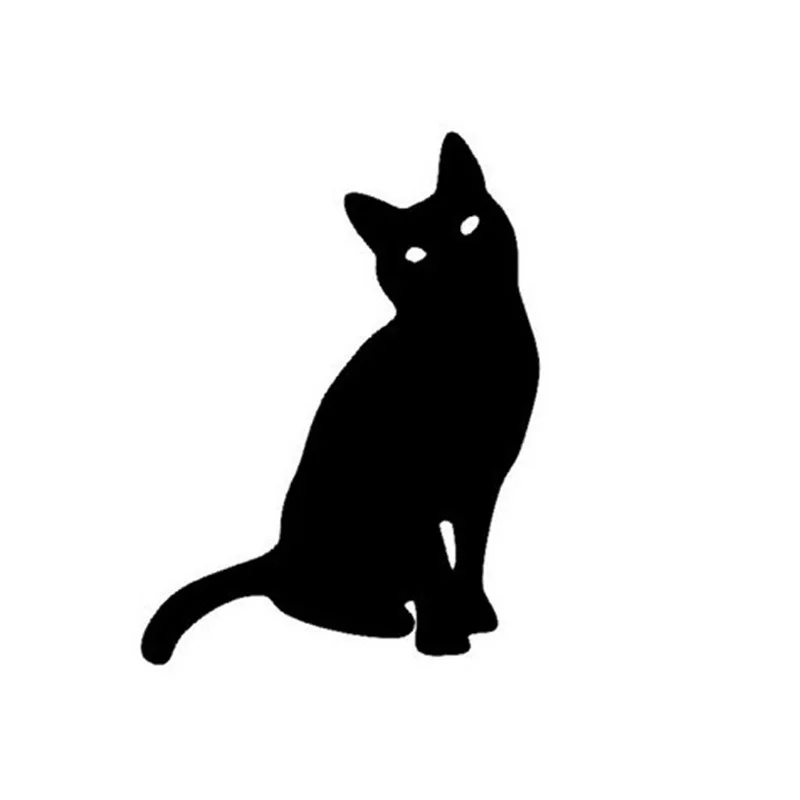 JuYouHui Exterior Accessories Decal Cartoon Cat Reflective Car Stickers Cute Animal Pet Cat Motorcycle Stickers and Decals