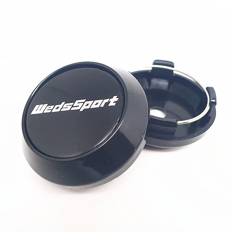 4pcs 64mm 57mm For Weds Sport WedsSport Wheel Center Hub Cap Car Styling Cover 45mm Emblem Badge Stickers Accessories