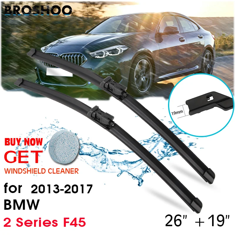 

Car Wiper Blade Front Window Windscreen Windshield Wipers Blades Auto Accessories For BMW 2 Series F45 26"+19" 2013-2017