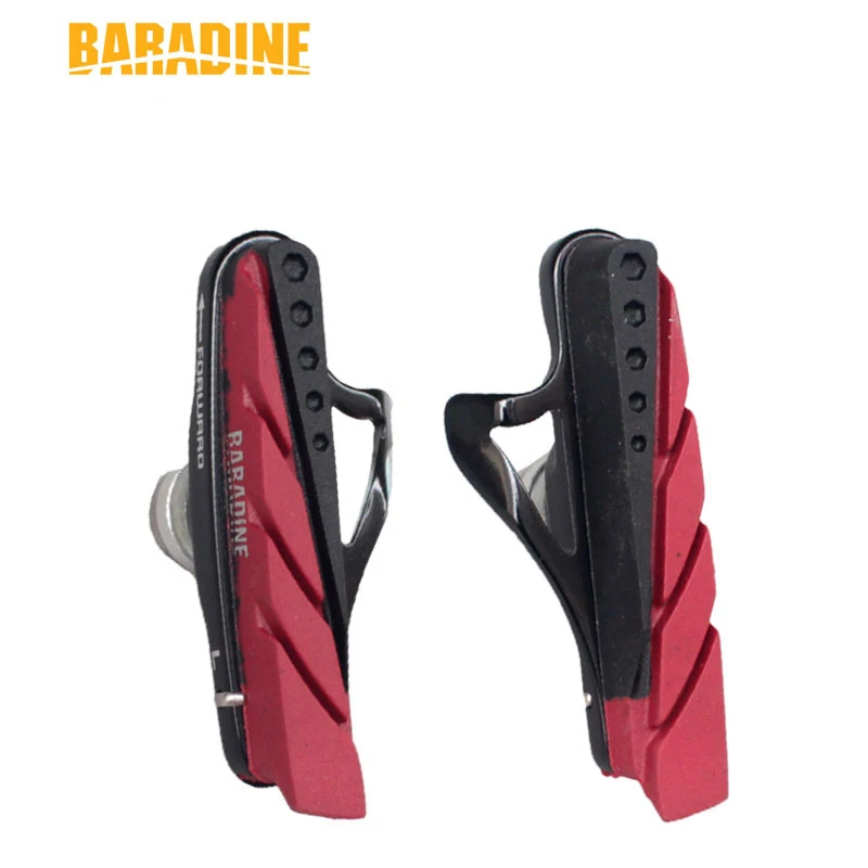 BARADINE471C Road Cycling Folding Bike Brake Blocks  V Brake Pads Bicycle Brake Shoes Skid Glue Blocks