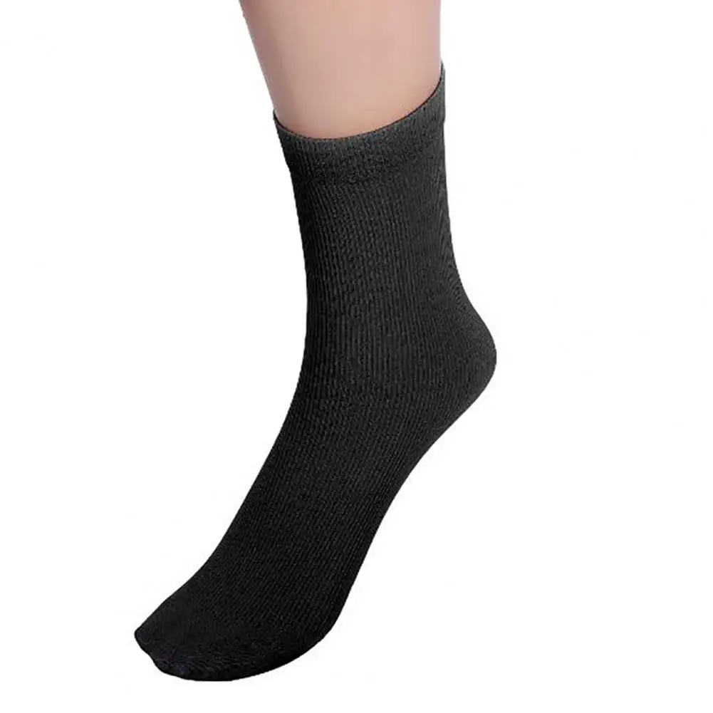 Men\'s Socks Elastic Breathable Polyester Elastic Silk Socks for Spring Autumn Breathable Casual Short Crew High Quality Socks