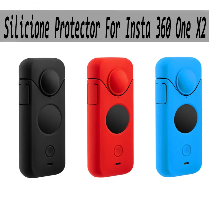 Soft Silicone Protective Case Cover Protector For Insta 360 One X2 Action Sport Camera Accessories Storage Soft Shell