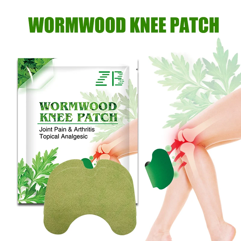 

6pcs/bag New Knee Plaster Sticker Wormwood Extract Knee Joint Ache Pain Relieving Paster Knee Rheumatoid Arthritis Body Patch