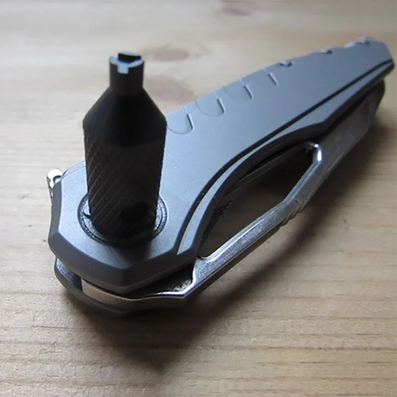 Imagem -02 - Stainless Ssteel mt Microtech Marfione Sigil Fold Knife Handle Spindle Parafusos Removedor Ferramenta Screwdriver Rivet Wrench Spanner Diy