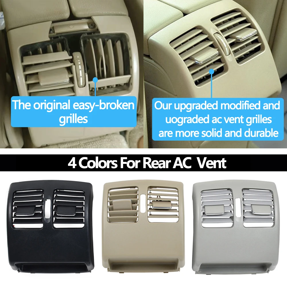 Rear Seat Air Conditioner AC Vent Grille Panel For Mercedes Benz W204 C180 C200 220 230 260 300 350 2007-2010 W207 E 2010-2012