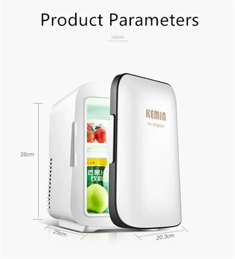 Lodówka samochodowa 4L z Bluetooth Mini Beauty lodówka kosmetyczna przenośna strona główna do chłodzenia żywności lub ciepła gorąca sprzedaż 12V/220V BX15