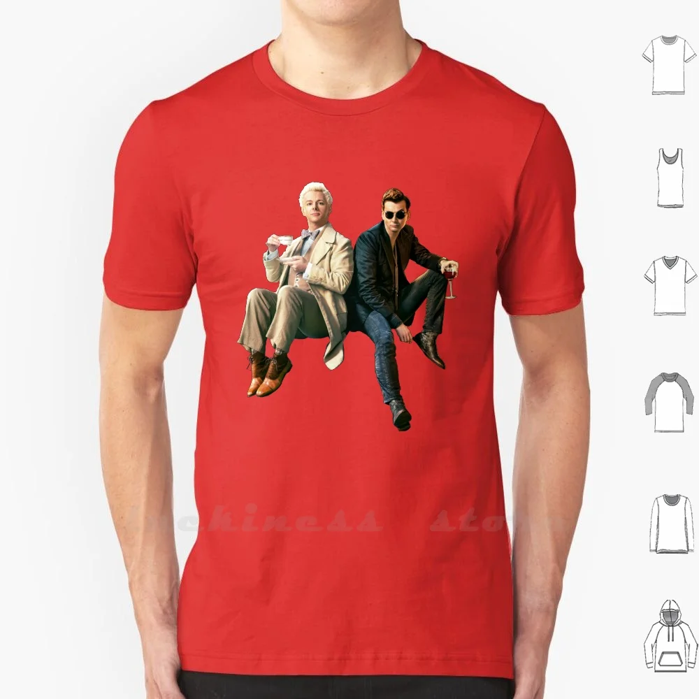 Boy Band Who T Shirt Big Size Good Omens Go David Tennant Crowley Shadwell Anathema Device Adam Young Michael Sheen Sam Taylor