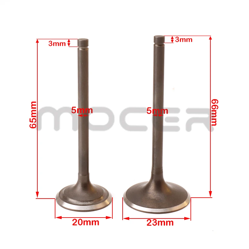 Motorcycle horizontal engine intake valve exhaust valve fit for 110cc bicycle ATV Lifan engine parts