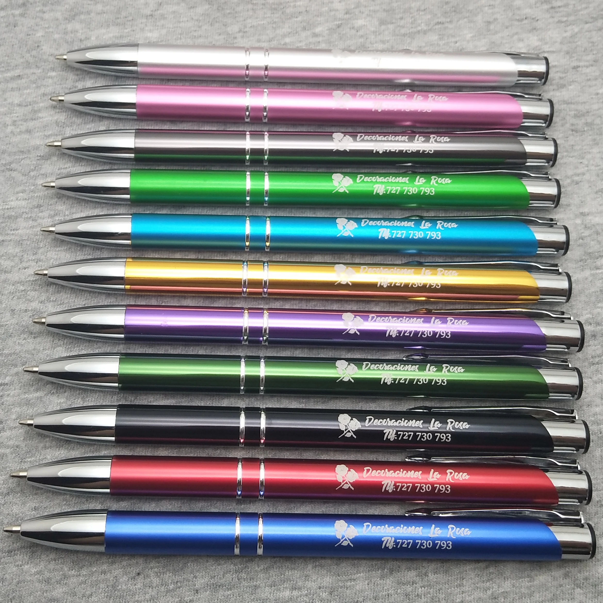 

Unique Promotional Metal Ballpoint Pen Custom With Logo Text 0.7mm Cheap Business Gifts for Customers and Partners