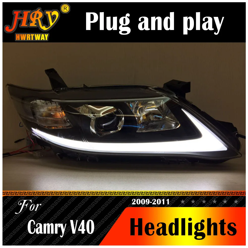 Car Styling Headight per Toyota Camry V40 USA Style 2009 2010 2011 LED Light Bi Xenon Head Lamp Front Light