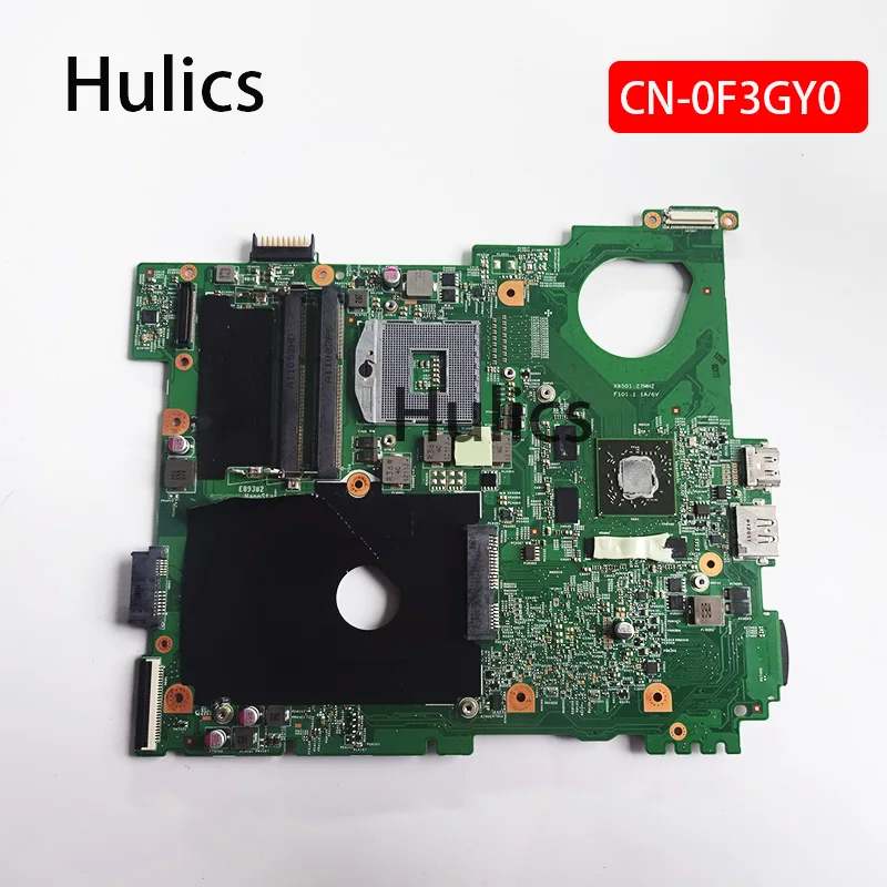 

Hulics Used CN-0F3GY0 0F3GY0 F3GY0 Laptop Motherboard For DELL Vostro 3550 V3550 HM67 10245-1 48.4IE01.011 DDR3 Mainboard