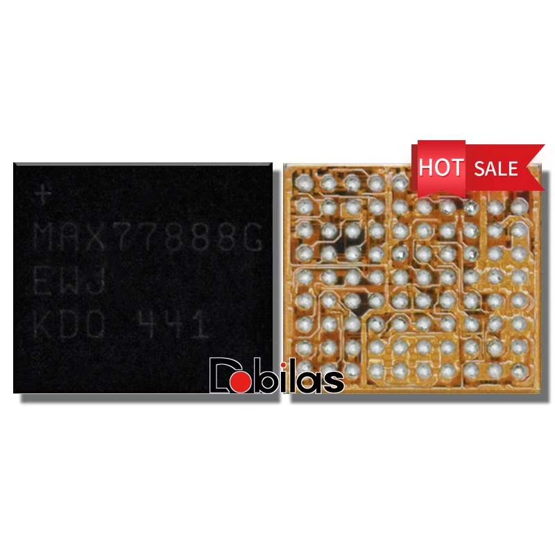 2Pcs MAX77888G For Sansung Power IC BGA MAX77888GEWJ Power Management Supply Chip Integrated Circuits Replacement Parts Chipset