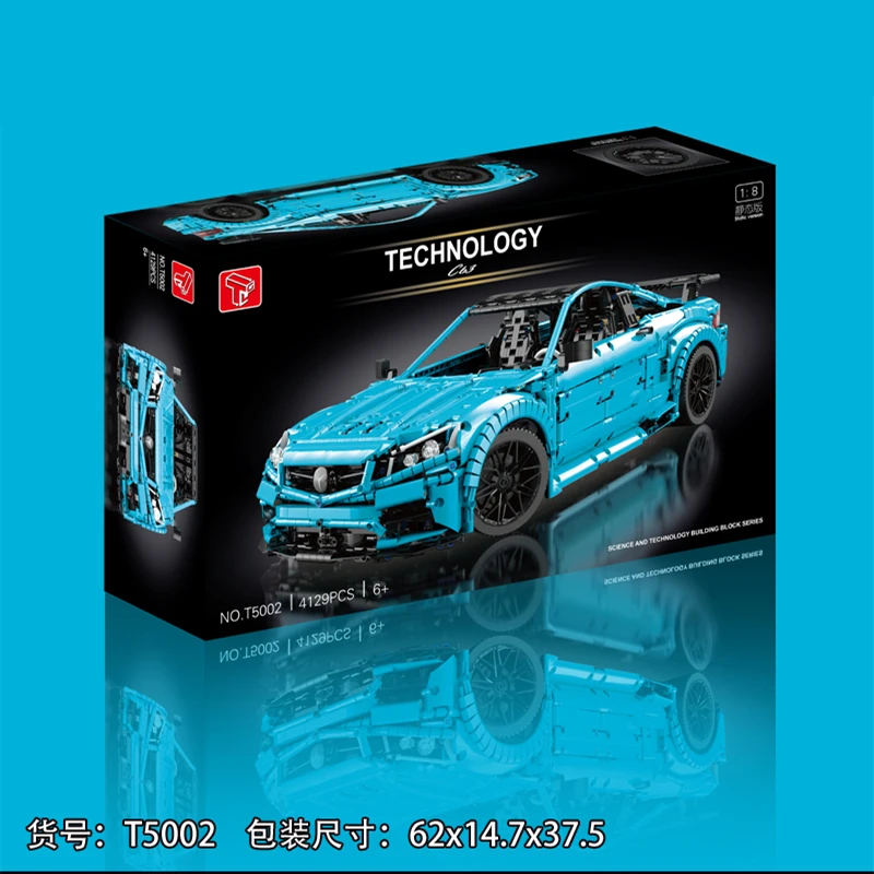 T5002 4129Pcs High-Tech 60193 Famous Sports Car Building Blocks Moc Speed Racing Model Bricks Assembly Diy Toys Birthday Gift