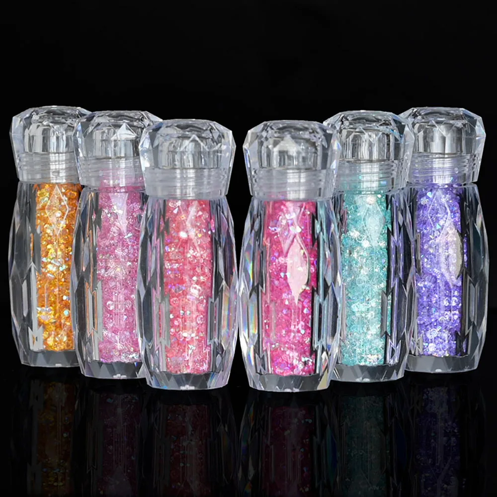 1 Bottle Glass AB Crystal Micro Nail Rhinestones DIY Beauty Tiny Rhinestones 3D Gems For Nail Decorations DIY Charms Caviar Bead