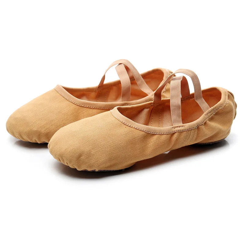 Professional Quality Children Dance Slippers Canvas Soft Sole Belly Yoga Gym Ballet Shoes Girls Woman Man Ballerina For Dancing