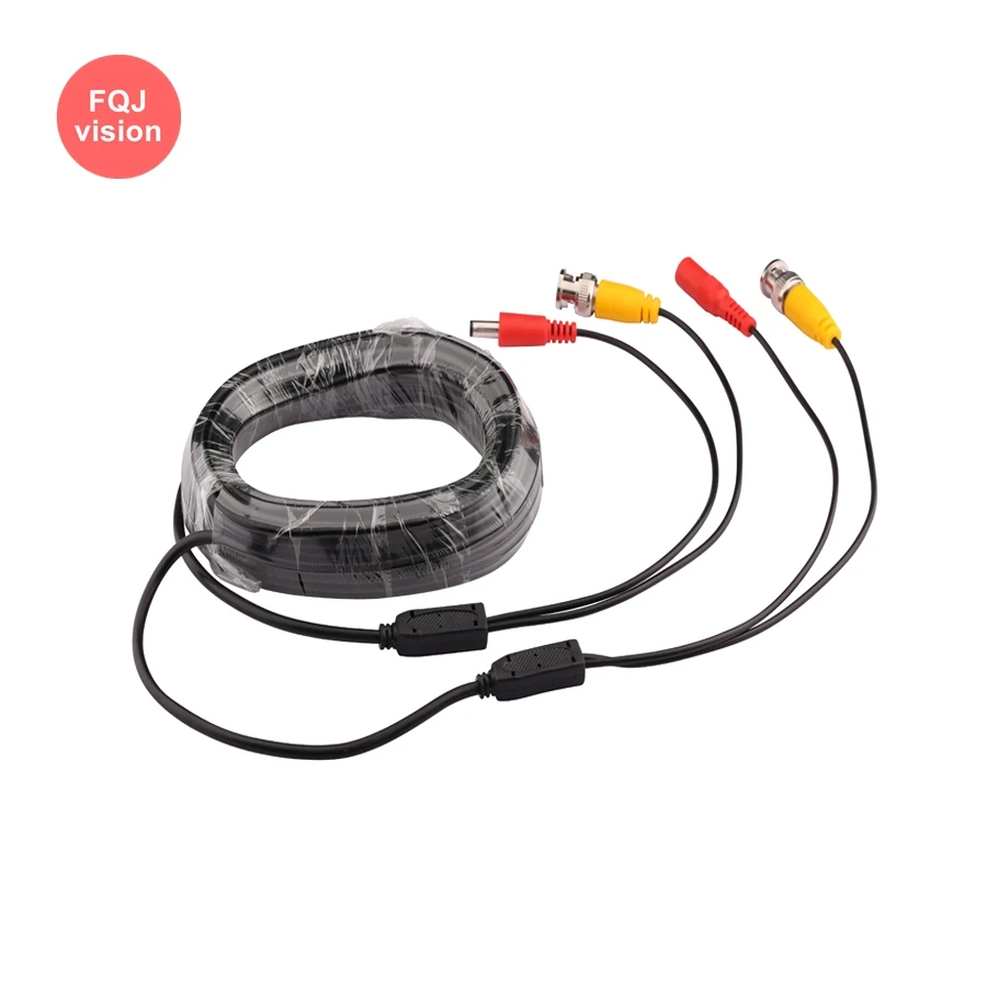 Cable BNC para cámara CCTV AHD 2 en 1, salida de Cable BNC, enchufe de CC de larga distancia de 5M/10M/20M/30M/40M/cámaras analógicas de Cable para