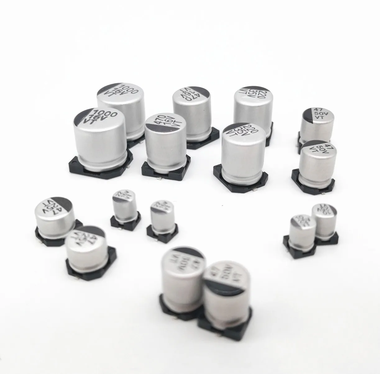 130PCS/LOT 13values*10pcs Samples Kit 10v 16v 25v 35v50v 1uF - 220uF SMD Aluminum Electrolytic Capacitor Assorted Kit Set