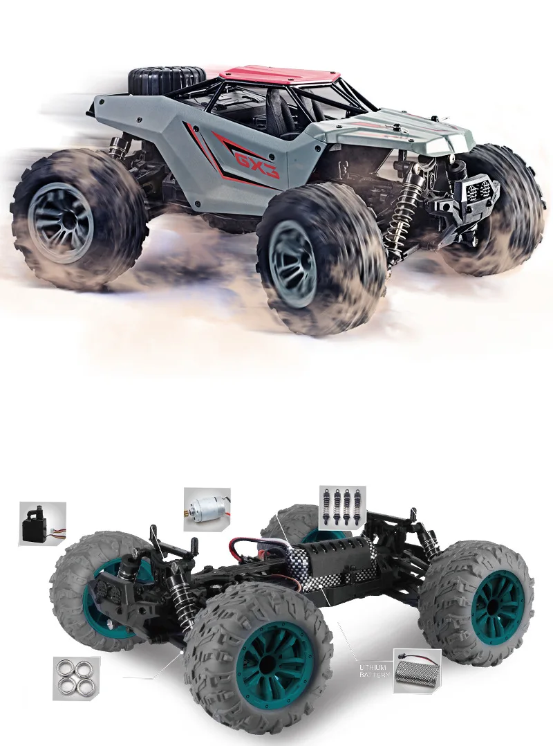 4WD 2.4G RC car 1:16 36km/h pickup High Speed Buggy Remote Control Cars  Radio Remote Control Vehicle  Time 20 Minutes