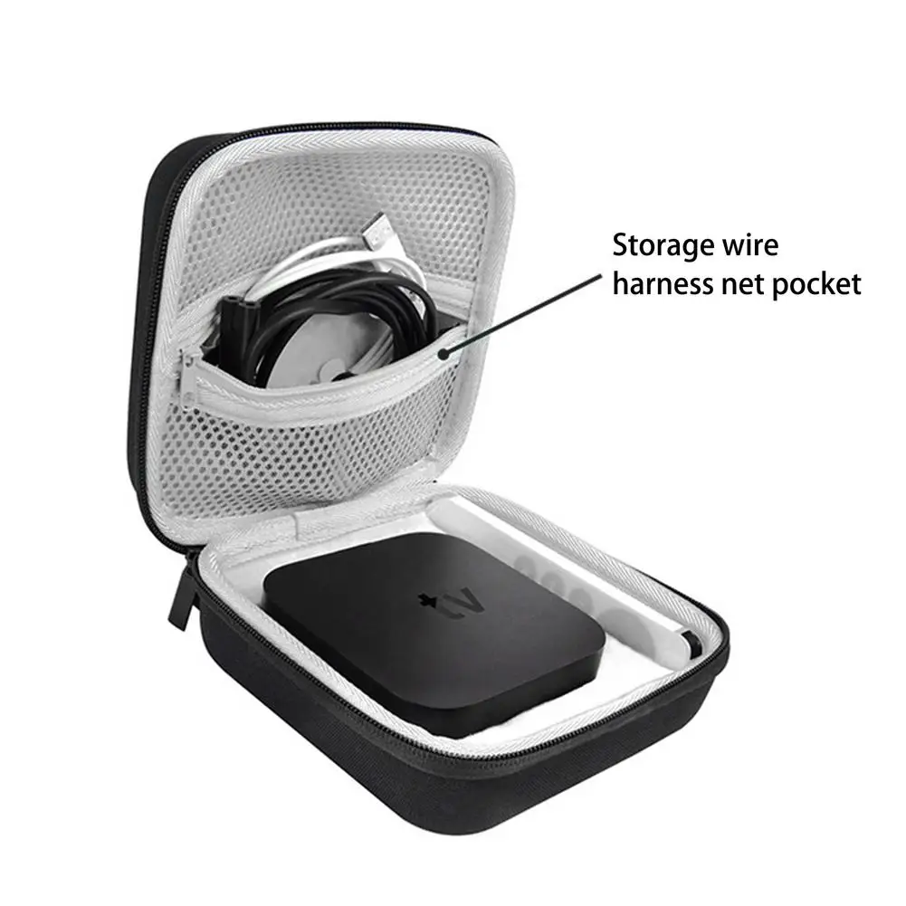Hard EVA TV Box Bag For Apple TV 4K 2nd Gen Set Top Waterproof Storage Bag Dust-Proof Portable Travel Carrying Case Accessories