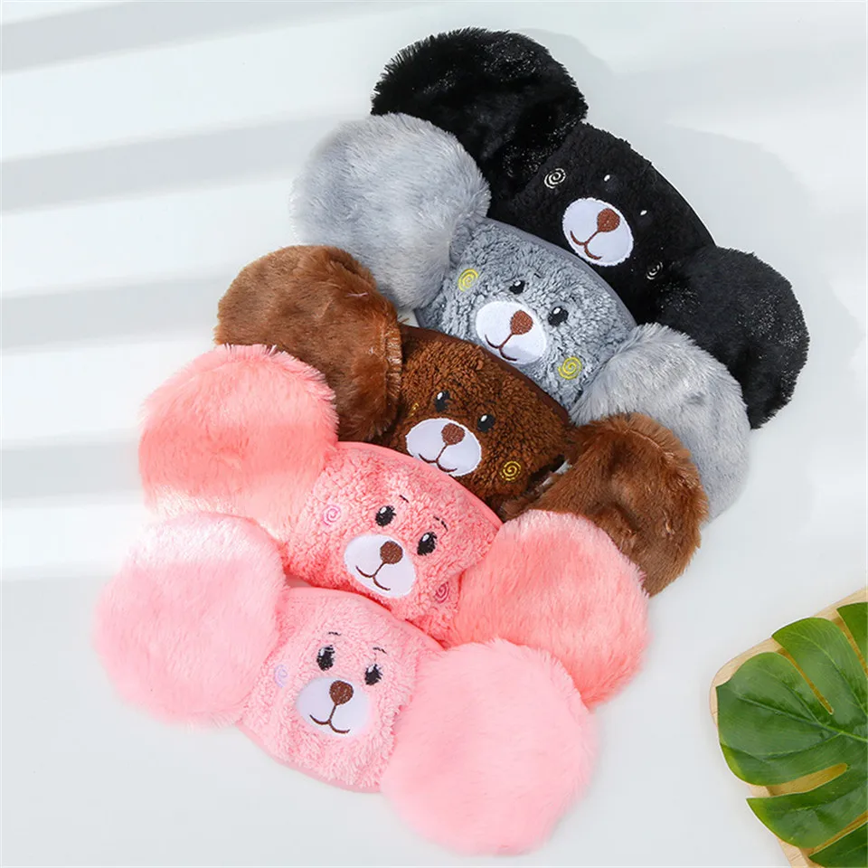 Moda kış sıcak yüz maskesi koruyucu kulak sürme maskesi kadınlar rüzgar geçirmez Anti toz ağız maskeleri Kawaii pamuk yüz maskeleri öğrenciler