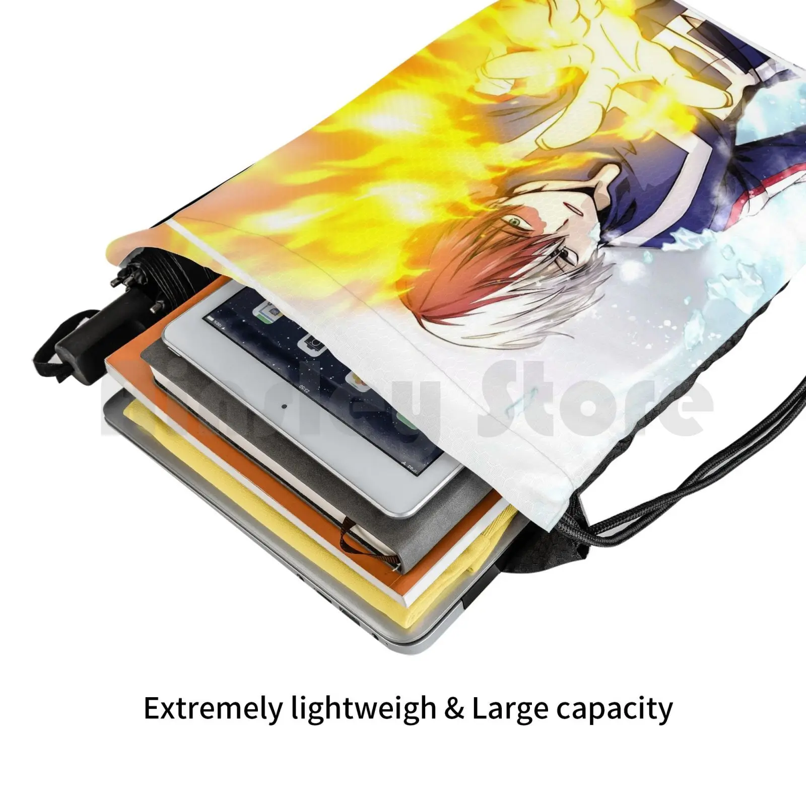 - Shoto Todoroki Backpack Drawstring Bag Riding Climbing Gym Bag  Anime Shoto Todoroki