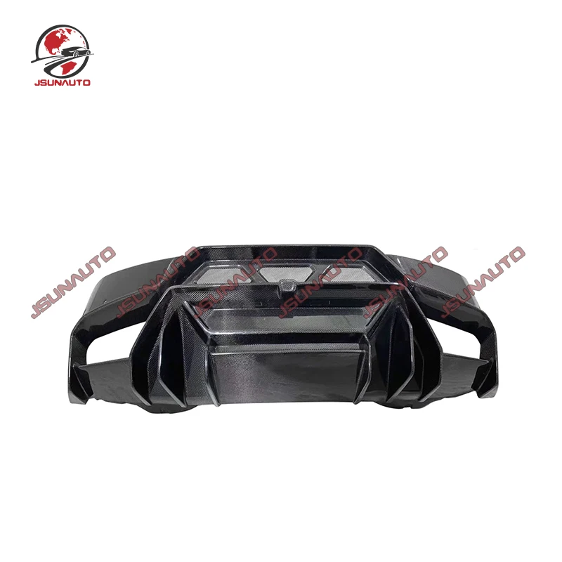 

For Lamboghini LP580 LP610 Full Carbon Rear Bumper Upgrade V Style Rear Diffuser Lip For Huracan Bumpers Accessories