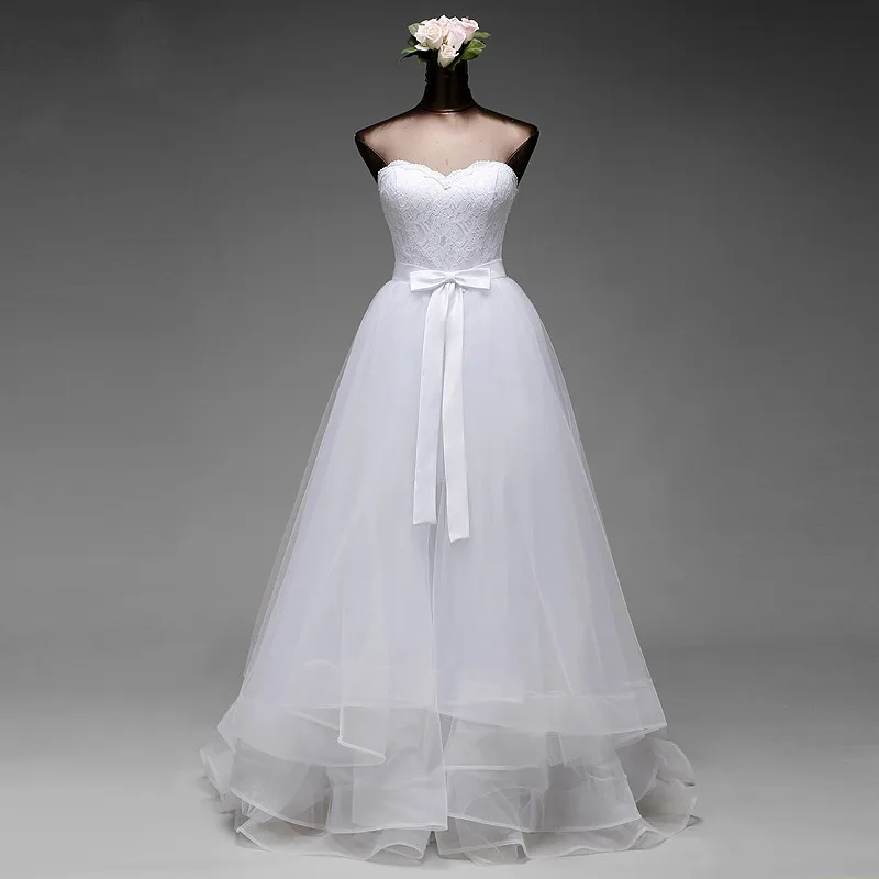 Novos vestidos de noiva sereia e destacável trem fives camadas de seda organza vestido de baile