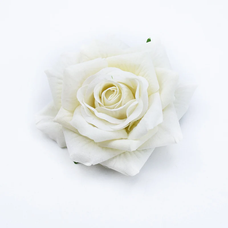 50 Stuks 10Cm Grote Rozen Kunstmatige Bloem Home Decoratie Kerst Kransen Wedding Bridal Accessoires Klaring Hoofddeksels Broche
