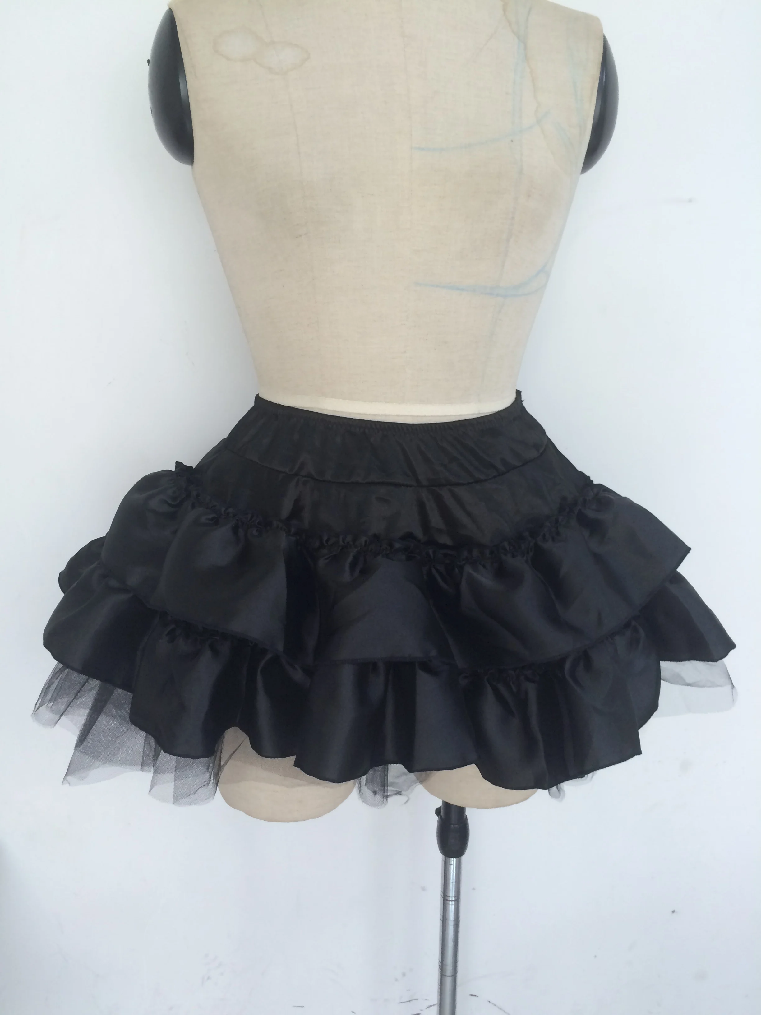 Vocole Sexy Gothic wielowarstwowe koronkowa Tutu spódnice gorset kiecka kobiety Pettiskirts