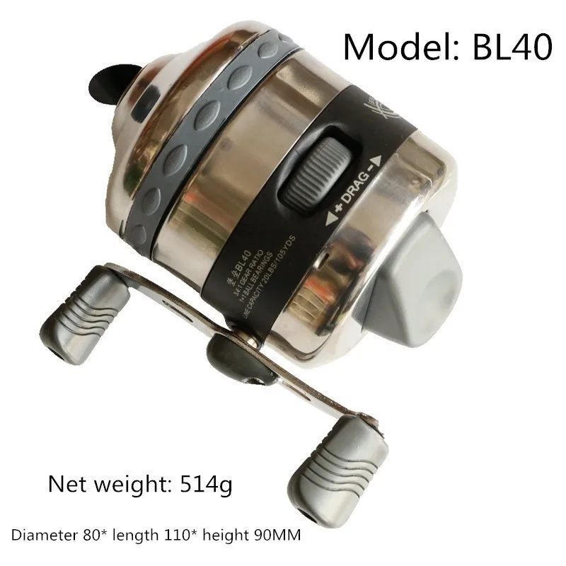 Closed fishing reel Bow arrow shooting fish accessories Stainless steel Spin cast Pesca Slingshot Seat Spear Harpoon Coil Tools