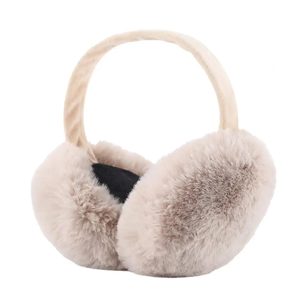 Earmuff penghangat telinga bulat mewah dapat dilepas musim dingin penutup telinga luar ruangan penghangat warna-warni uniseks penutup telinga pelindung telinga Shield наушники