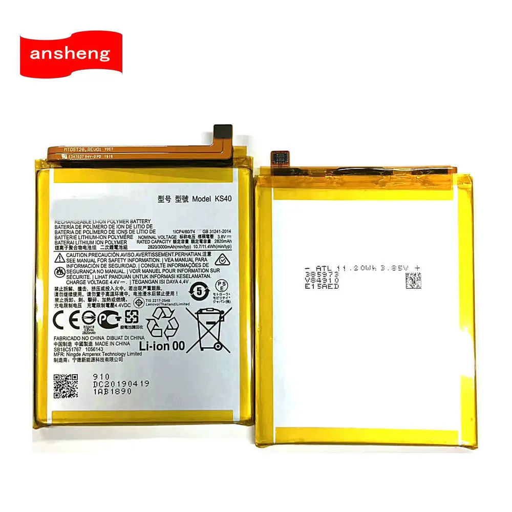 

Ansheng High Quality 3000mAh KS40 battery For Motorola Moto KS40 Smart phone