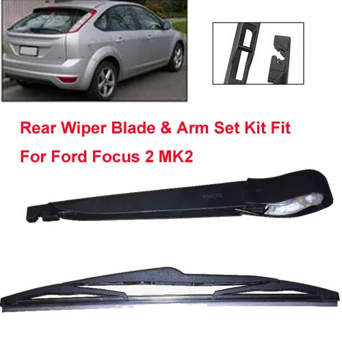 POKESS Rear Wiper Blade & Arm Set Kit For Focus 14\