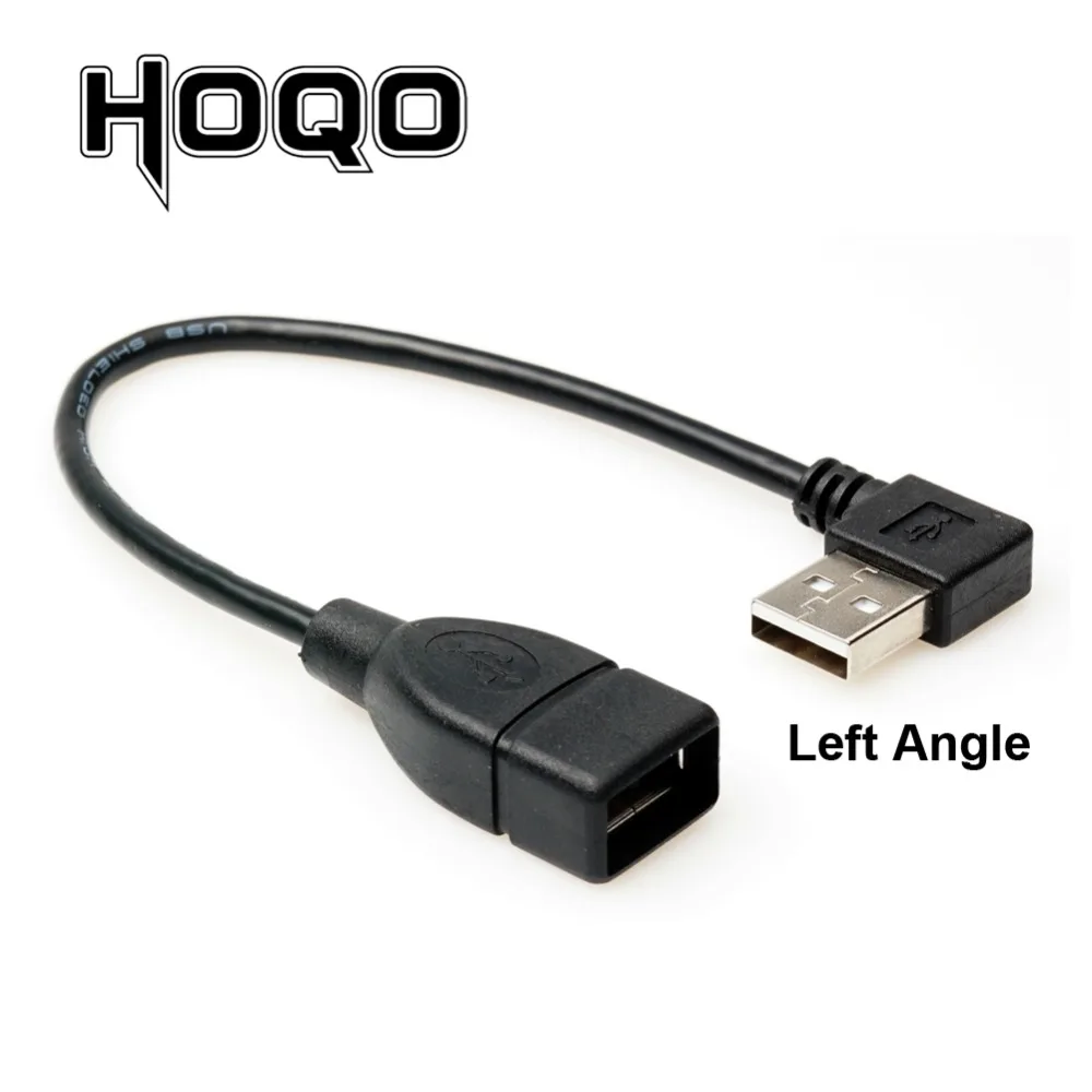 short 10cm 20cm 90 Degree USB Male to Female Extension Cable UP/Down/left/Right angled USB2.0 Type A M/F Extension Adaptor Cord