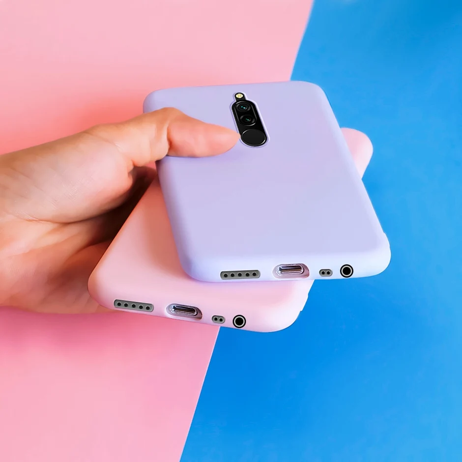 For Xiaomi Redmi 8 Case Silicone Candy Color Phone Case For Xiaomi Redmi 8 Cover Redmi 8 Soft TPU Cover Case Capa