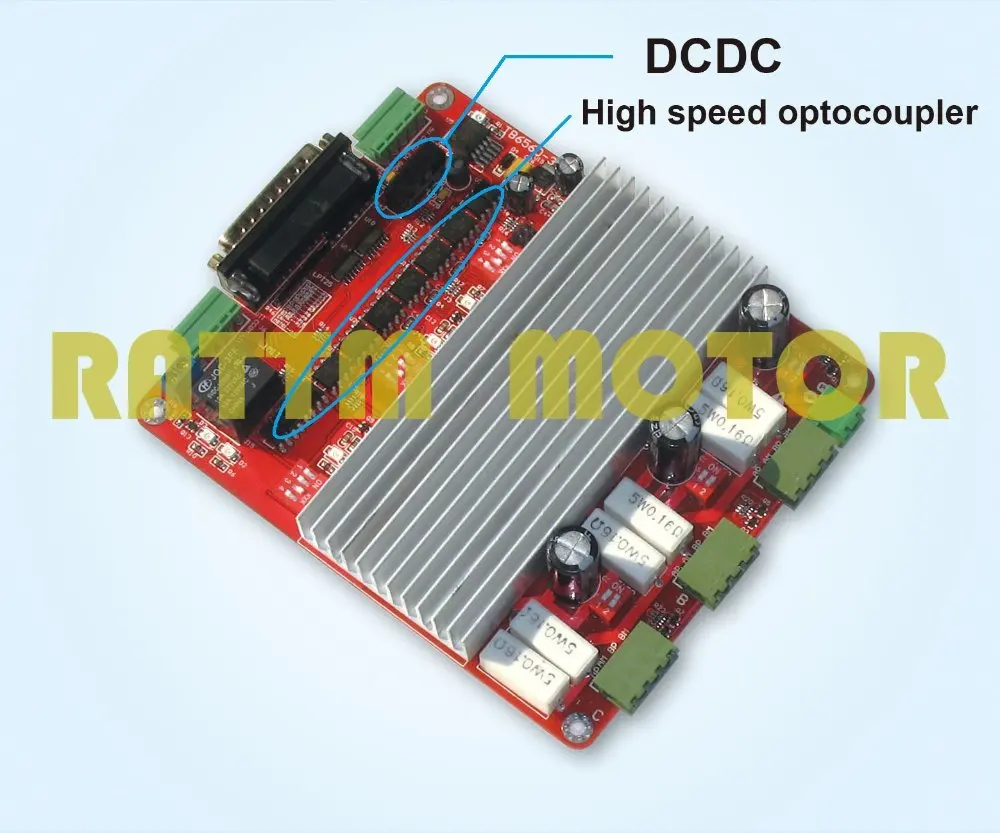 Imagem -06 - Placa Controladora Cnc Tb6560 de Eixos Placa Controladora de Motor de Passo Placa de Fuga tipo v para Fresagem de Roteador Cnc