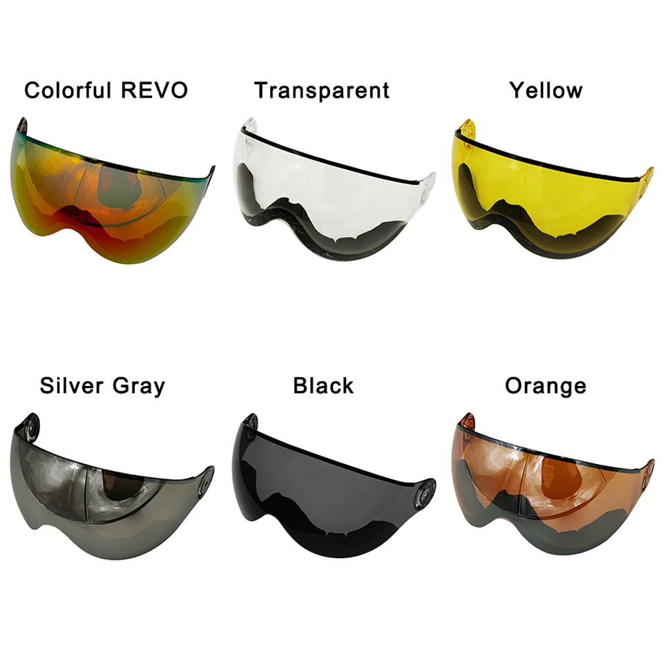 LOCLE MOON MS95 MS99 casque de Ski visière lentille de rechange Protection UV casque de Skateboard en plein air lunettes supplémentaires pour Ski alpinisme