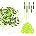 100PCS-Black Yellow