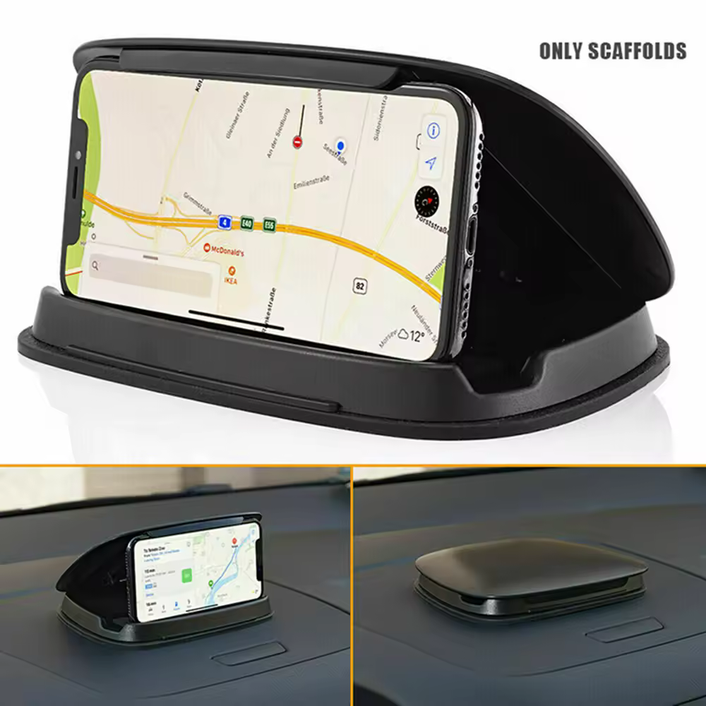 Soporte Universal de teléfono móvil para coche, accesorio con Clip para salpicadero, GPS, para iPhone, Samsung, Xiaomi