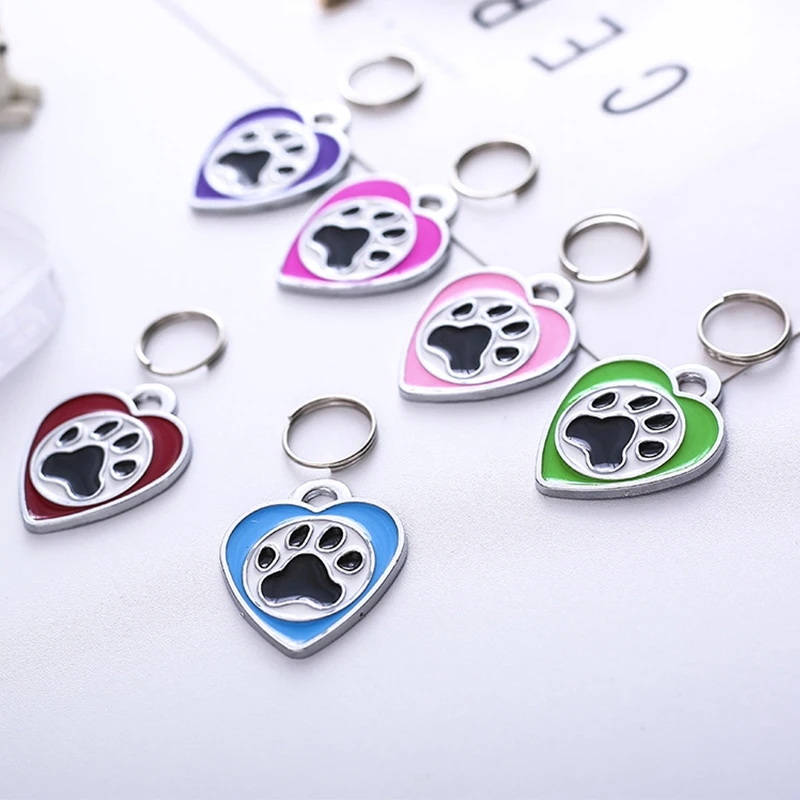 Cat Dog ID Tag Custom Free Engraving Personalized Dog Collar Pet Charm Name Pendant Bone Necklace Collar Puppy