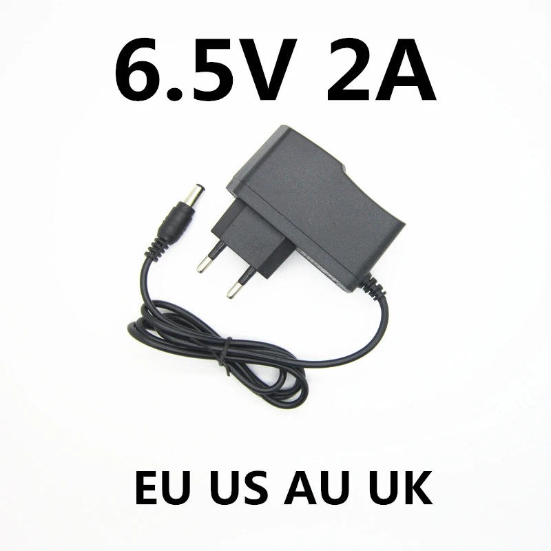 

6.5V 2A 2000MA Applicable 6.5V 1.5A 1500ma Universal AC DC Power Supply Adapter Wall Charger 6.5 V Volt Positive inside