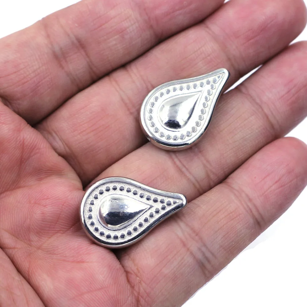 100Pcs Spacer Kralen Water Druppels Acryl Ccb Losse Voor Charm Kettingen Sieraden Diy Bevindingen
