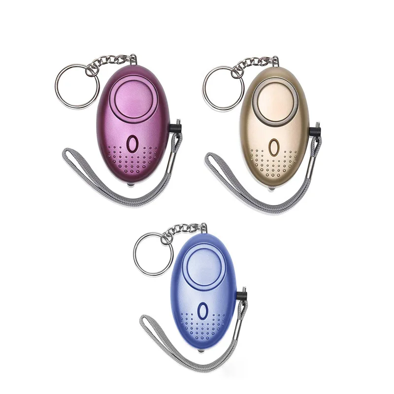 Personal Alarm 130dB Portable Emergency Personal Security Alarms Self-Defense LED Light Safety Key Chain for Woman Kids Elderly