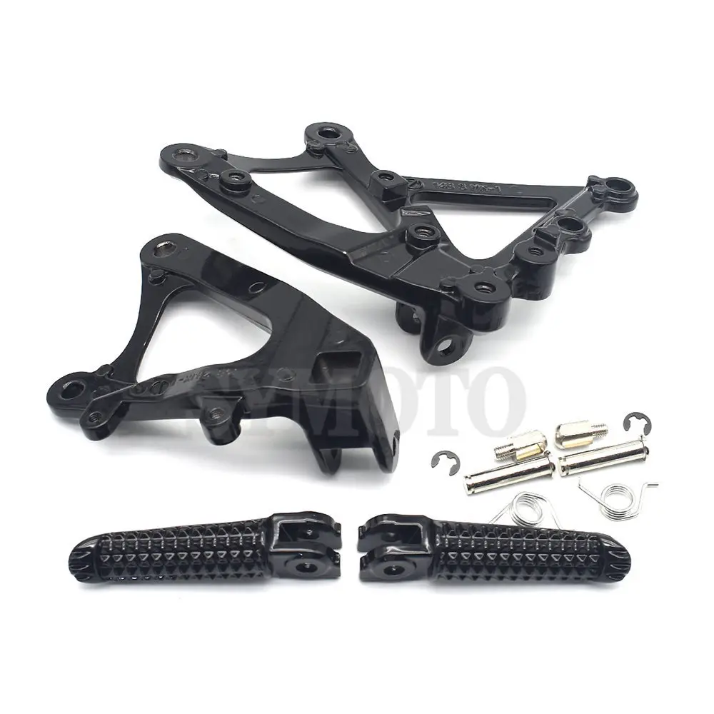 Motorcycle Front Rider Footrest Foot pegs Bracket Set For Yamaha YZF R1 YZF-R1 2009 2010 2011 2012 2013 2014