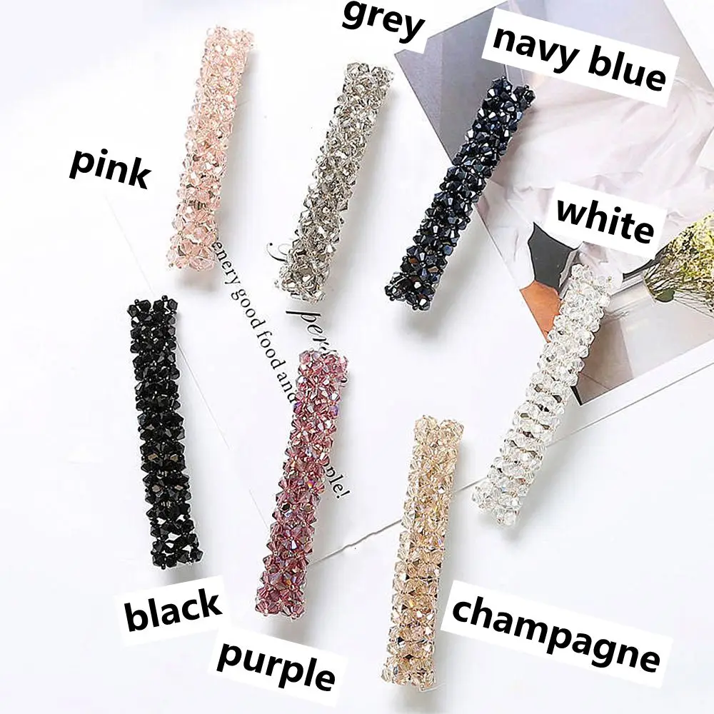 1PC Elegant Headwear Hair Accessories Diamond Geometric Crystal Hairpins Hair Clips