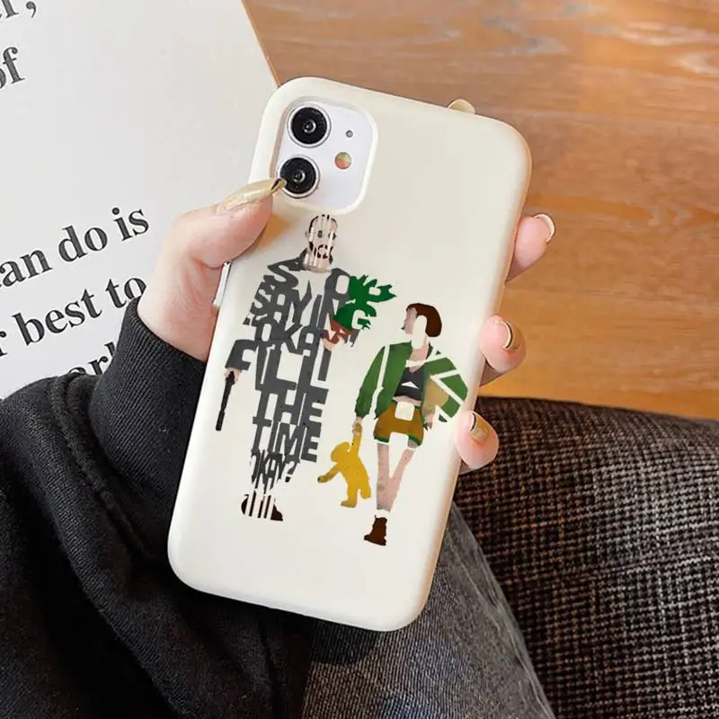 Movie Killer Leon And Mathilda Professional Uncle Girl Phone Case Solid Color for iphone 13 11 Pro Max X XS Max XR 7 8 6SPlus