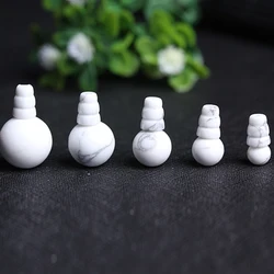 4A Natural White Tuoquoise T-Junction Buddha Head Quartz Crystal Single Bead DIY Jewelry Making